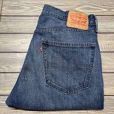 Levis 527 Low Bootcut Blue Jeans Medium Wash Men's Size 36x32