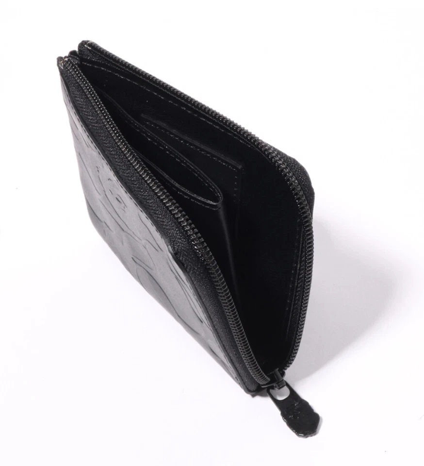 2024 SS A BATHNIG APE Men's Goods SOLID CAMO LEATHER WALLET #3 Black 1K30190013 - Image 3 of 4