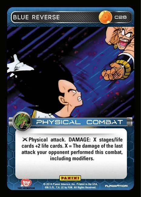 DBZ Dragon Ball Z TCG Card Panini Premiere C28 Blue Reverse | eBay