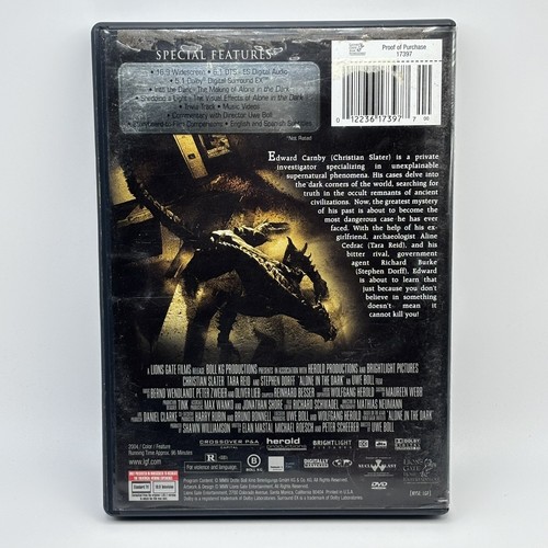 ALONE IN THE DARK Evil Awakens Christian Slater Widescreen DVD - Foto 3 di 3