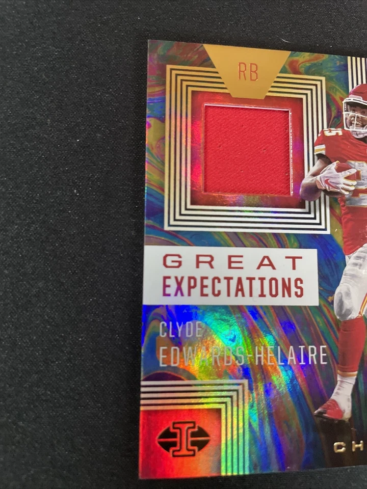 2020 Panini Illusions - Great Expectations Relics #GE11 Clyde Edwards-Helaire... - Image 2 of 4