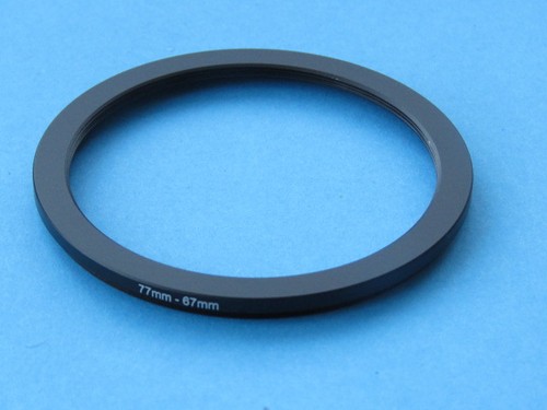 77mm to 67mm Step Down Step-Down Ring Camera Filter Adapter Ring 77mm-67mm - Picture 3 of 3
