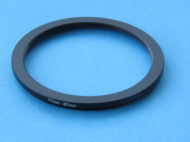 77mm to 67mm Step Down Step-Down Ring Camera Filter Adapter Ring 77mm-67mm - Image 3 of 3