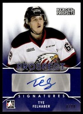 2015-16 Leaf In The Game Heroes & Prospects Prospect Autographs Purple Tye