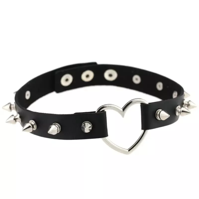 Black spiked choker outlet