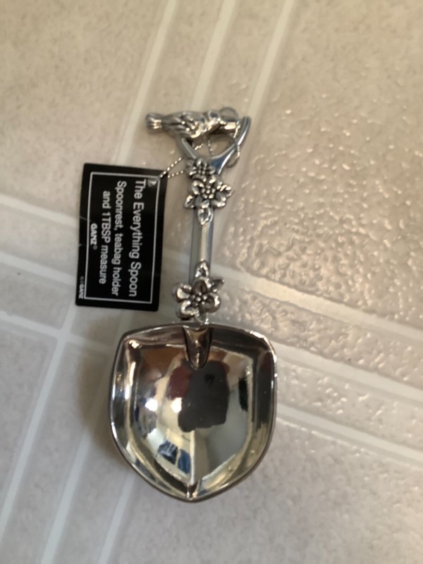 “GANZ” The Everything Spoon -Bird- Made of Sturdy & Shiny Zinc-NEW with TAG