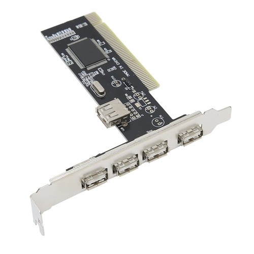 Carte D'extension PCI Adaptateur Hub USB2.0 4 Ports 480Mb / S 4 X Convertisse... - Photo 5/9