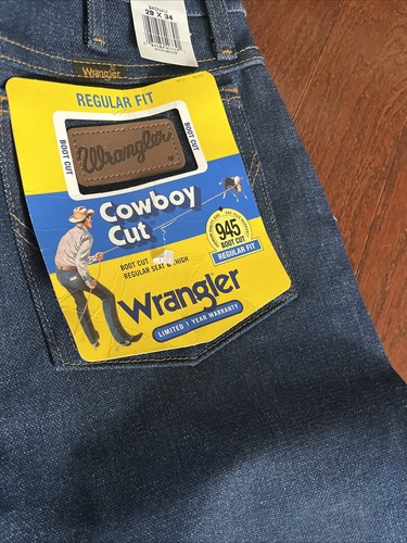 NWT Wrangler 945 Boot Cut Regular Fit 29x34 Cowboy Denim Jeans - Picture 7 of 9