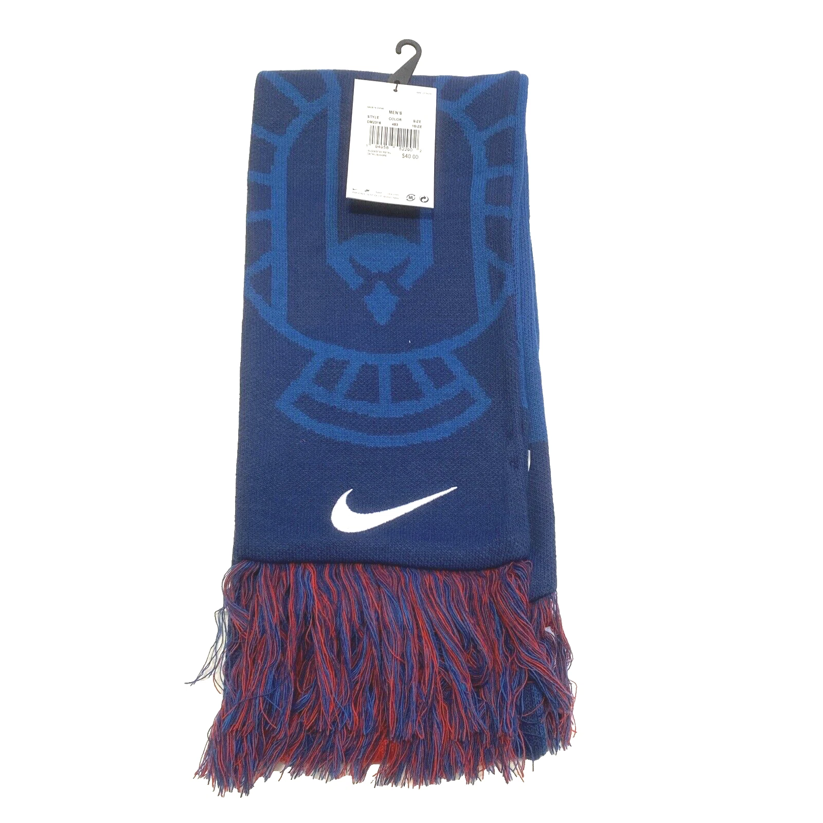 Nike USA Flag Knit Scarf Men's One Size Team USA #DM2316 Multicolor