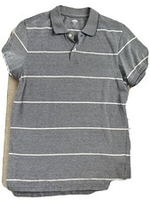 Old Navy Men's Polo Shirt Blue With White Stripe Size S