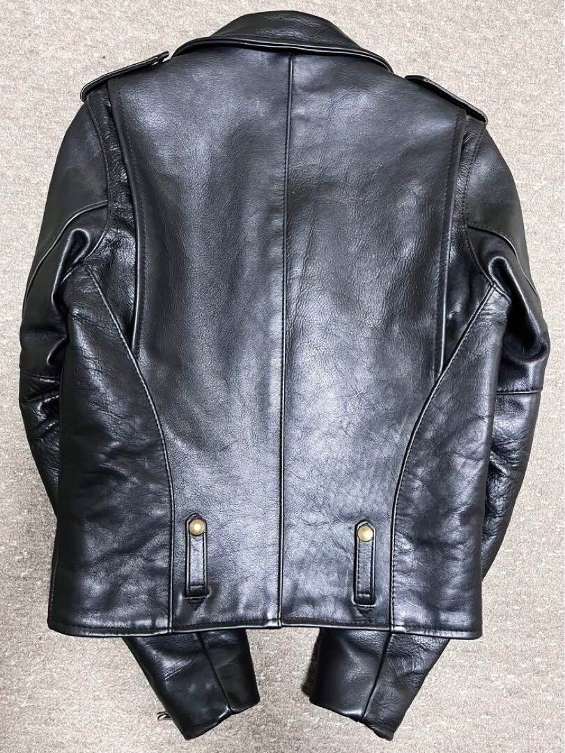 Vanson Vintage Leather Jacket Double Riders Black Size 34 Vanson Vintage Leather Jacket Double Riders Black Size 34