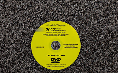 2022 Ford E-Transit Cargo Van Service Repair Manual DVD T-350 High Med Low Roof