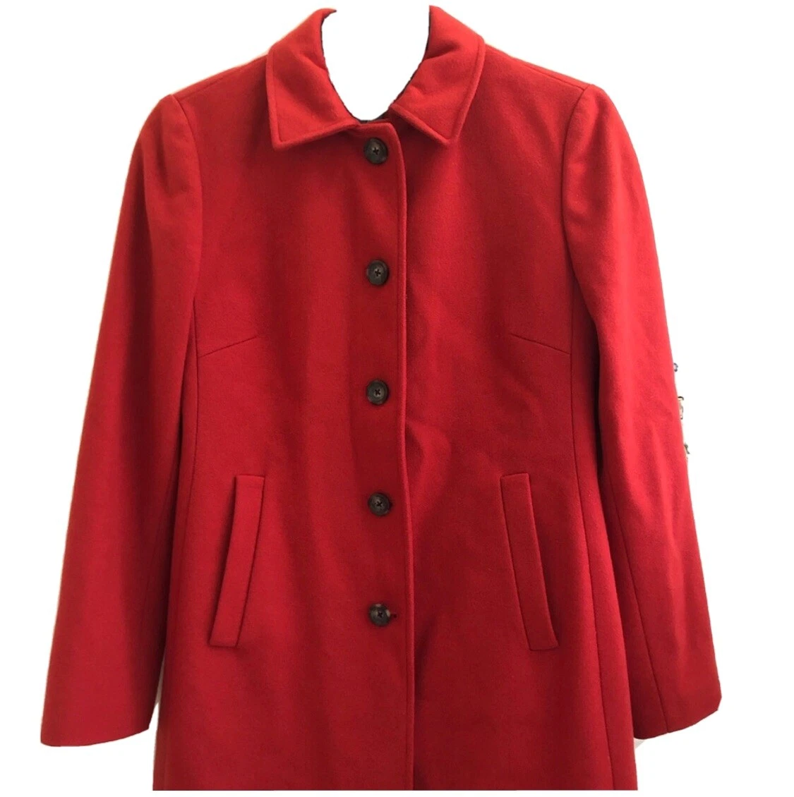 Banana Republic Wool red orange coats women winter