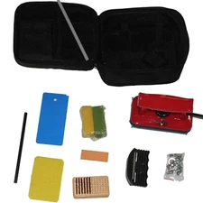 Ski Snowboard repair Tuning Kit  tune waxing Iron  ,2x wax, edger  ptex, scraper