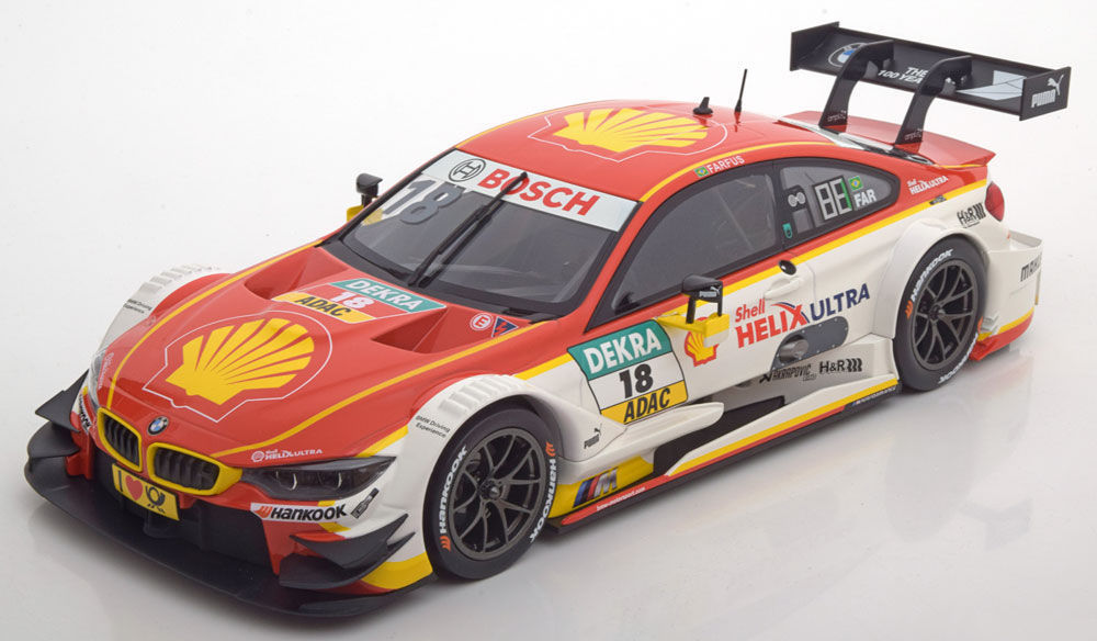 BMW M4 DTM 2016 ミニカー　1／18 スケール Norev 2016 BMW M4 DTM Farfus #18 Dealer Edition 1:18*New