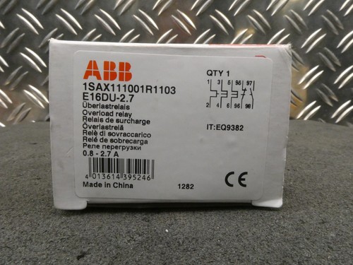 ABB E16DU-2.7 1SAX111001R1103 overload relay - 第 1/1 張圖片