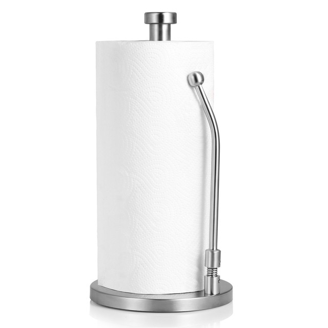 Standing Paper Towel Holder Stainless Steel Kitchen Tissue Holder Countertop For Sale Online
