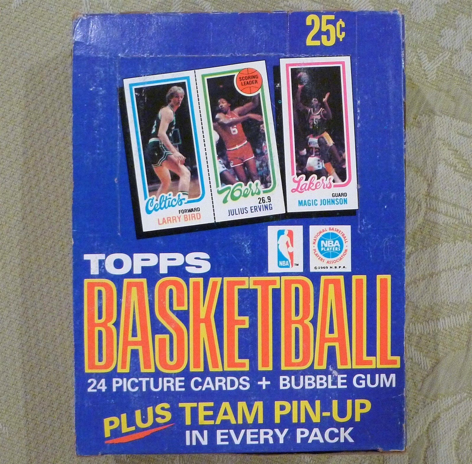198081 Topps Basketball Card Empty Display Wax Pack Box Magic Johnson