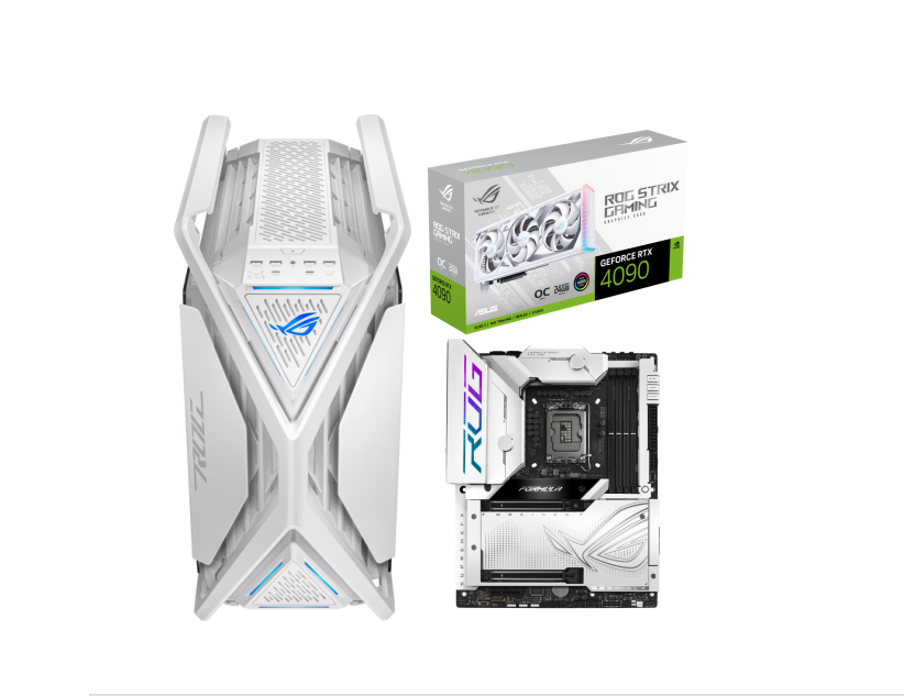 ASUS ROG-STRIX-RTX4090-O24G-WHITE + ROG MAXIMUS Z790 FORMULA + ROG 