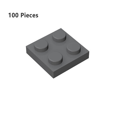 ZITIANYOUBUILD 3022 Plate 2X2 Dark Gray Bricks Parts 100 PCS Bricks High Quality