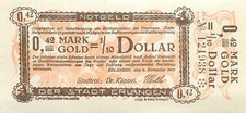 Erlangen * City * 0.42 Gold Mark * 1595.1c