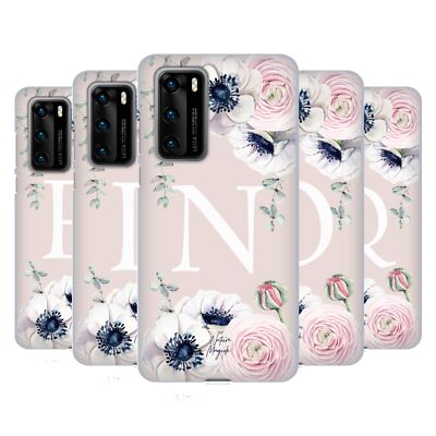 NATURE MAGICK FLORAL MONOGRAM PINK FLOWERS 2 SOFT GEL CASE FOR HUAWEI PHONES 4