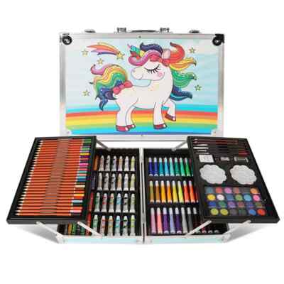 150pc Art Drawing Kit Set Kids Adults Teens Supplies Colored Pencils Sketch Gift