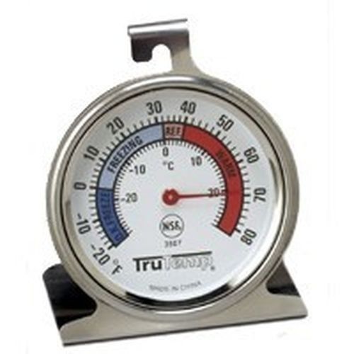 NEW TAYLOR 3507 REFRIGERATOR FREEZER DIAL TYPE THERMOMETER TRUTEMP SATINLESS - Picture 1 of 1