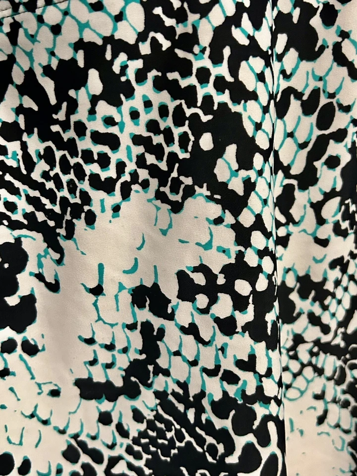 Traje de baño Elle Halter Top negro blanco verde azulado acolchado espalda baja para mujer XL Foto 4 de 4