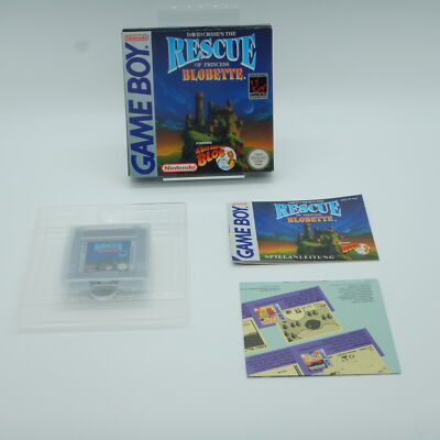 David Crane's The Rescue of Princess Blobette - Nintendo Game Boy - CiB OVP