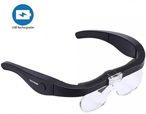 Lupa De Cabeza Recargable yoctosun Gafas, Lentes Lupa Con 2 LED | eBay