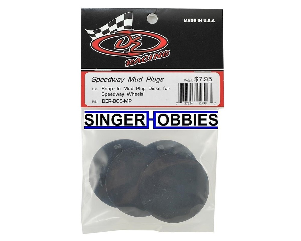 DE RACING DERDOSMP Speedway SC Wheels Mud Plugs (4) for Speedway Wheels HH