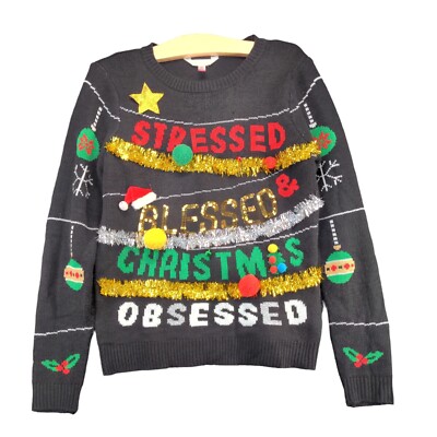 Nobo No Boundaries Women's Knit Ugly Christmas Sweater