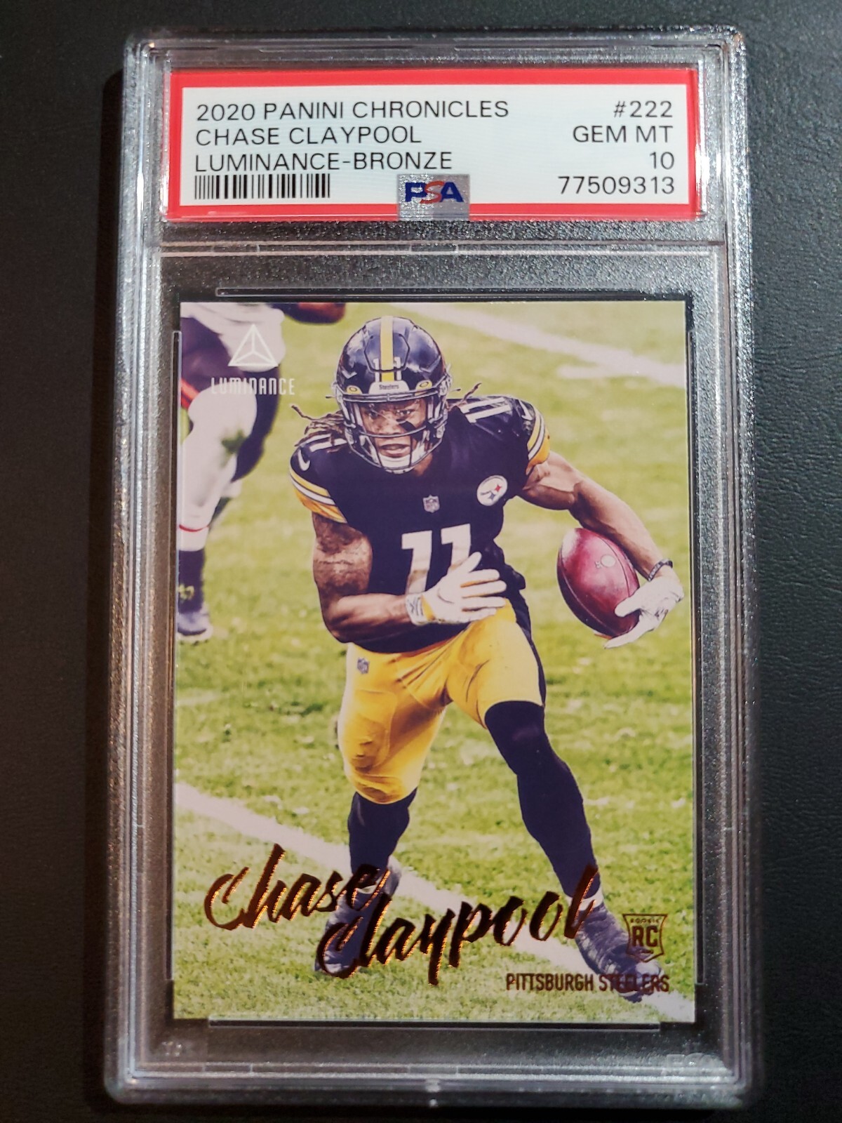 Chase Claypool Panini Chronicles Luminance #222 Bronze