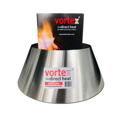 2 Pack - Medium BBQ Vortex  BGE Kamado Kettle Charcoal (in) Direct Cooking (2)