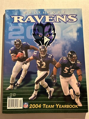 2004 BALTIMORE RAVENS Yearbook Ray LEWIS Tony SIRAGUSA Brian