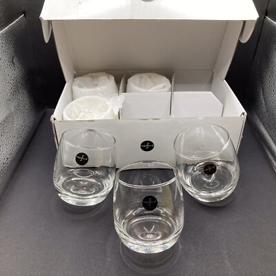 Rocking Glasses - By SAGAFORM - Rounded Bottom 6 PK Set Roly Poly