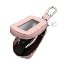 Premium Leather Key Fob Case - Universal Car Key Holder Pink