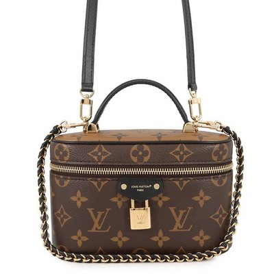 LOUIS VUITTON Vanity Chain Pouch Monogram/Monogram Reverse Canvas