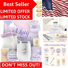Charming Lavender Self Care Gift Basket for Women - Spa Essentials  Warm Socks