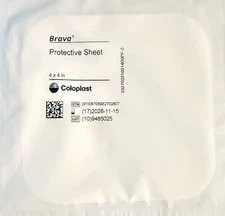 NEW -Coloplast #032105 Brava Protective Sheets 4" X 4"
