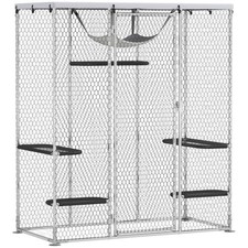 Large Catio Outdoor Cat Enclosure with Waterproof Cover