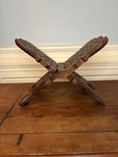Handcrafted Folding Wooden Book Stand Holder