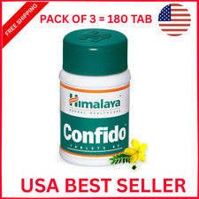 Himalaya Confido   3 Packs 180 Tablets  Natural Men's Health Support 