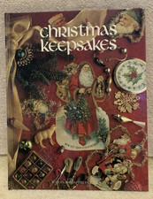 1990 Leisure Arts CHRISTMAS KEEPSAKES CROSS-STITCH Hardcover Book w/Patterns GUC