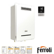 Scaldacqua murale EXTERNO FERROLI a gas LOW NOx installazione all'esterno senza