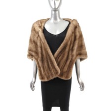 Light Brown Mink Stole- Size Free