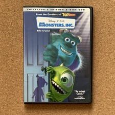 Disney Pixar Monsters, Inc. Collector's Edition 2-Disc DVD Family Animation