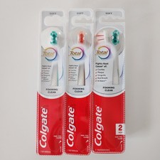 4 Colgate Total Active Prevention Foaming Clean Toothbrush Lot Soft