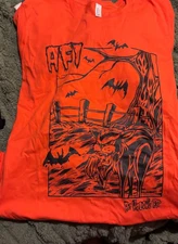 AFI rock band tour short sleeve classic orange color shirt KV33225